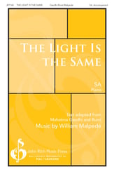 The Light is the Same SA choral sheet music cover